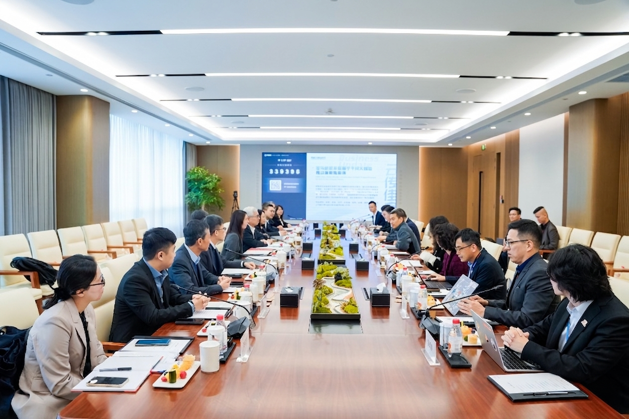 代表團一行與當地代表性企業阿里巴巴集團領導，就探討數字轉型與智慧治理進行深度交流。